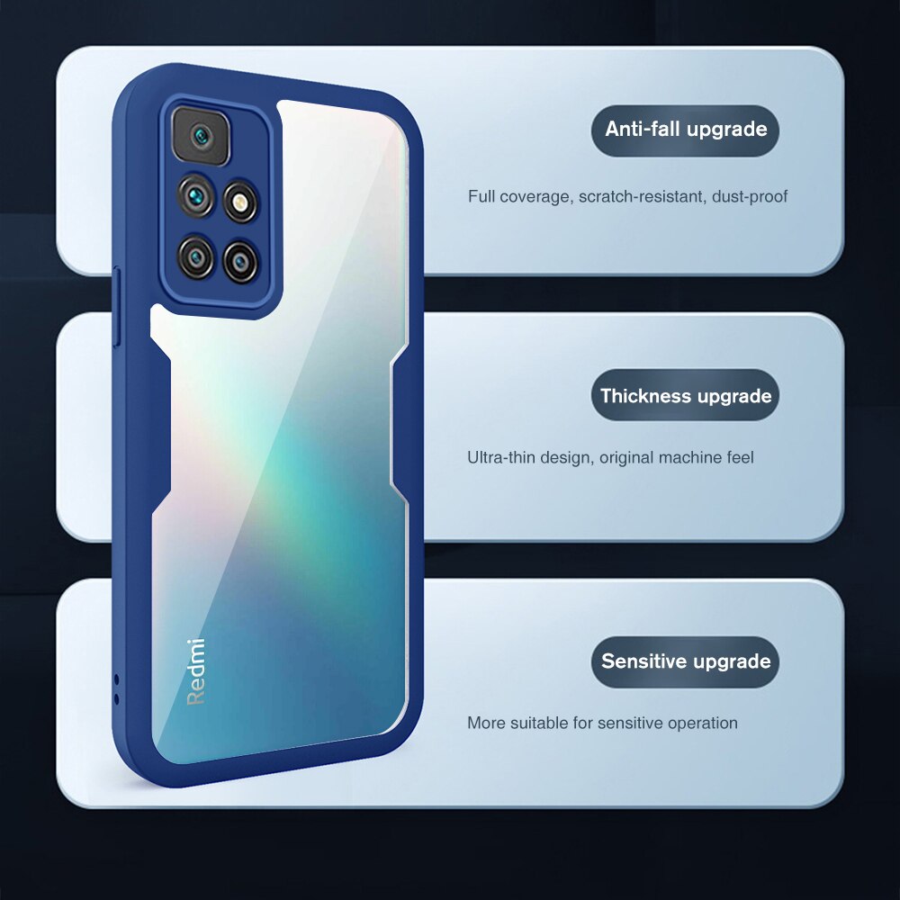 360 Graden Full Body Bescherm Shell Voor Xiaomi Redmy 10 Case Redmi 10 Redmi10 21061119DG 4G Tpu + Pc dubbelzijdig Shockproof Coque