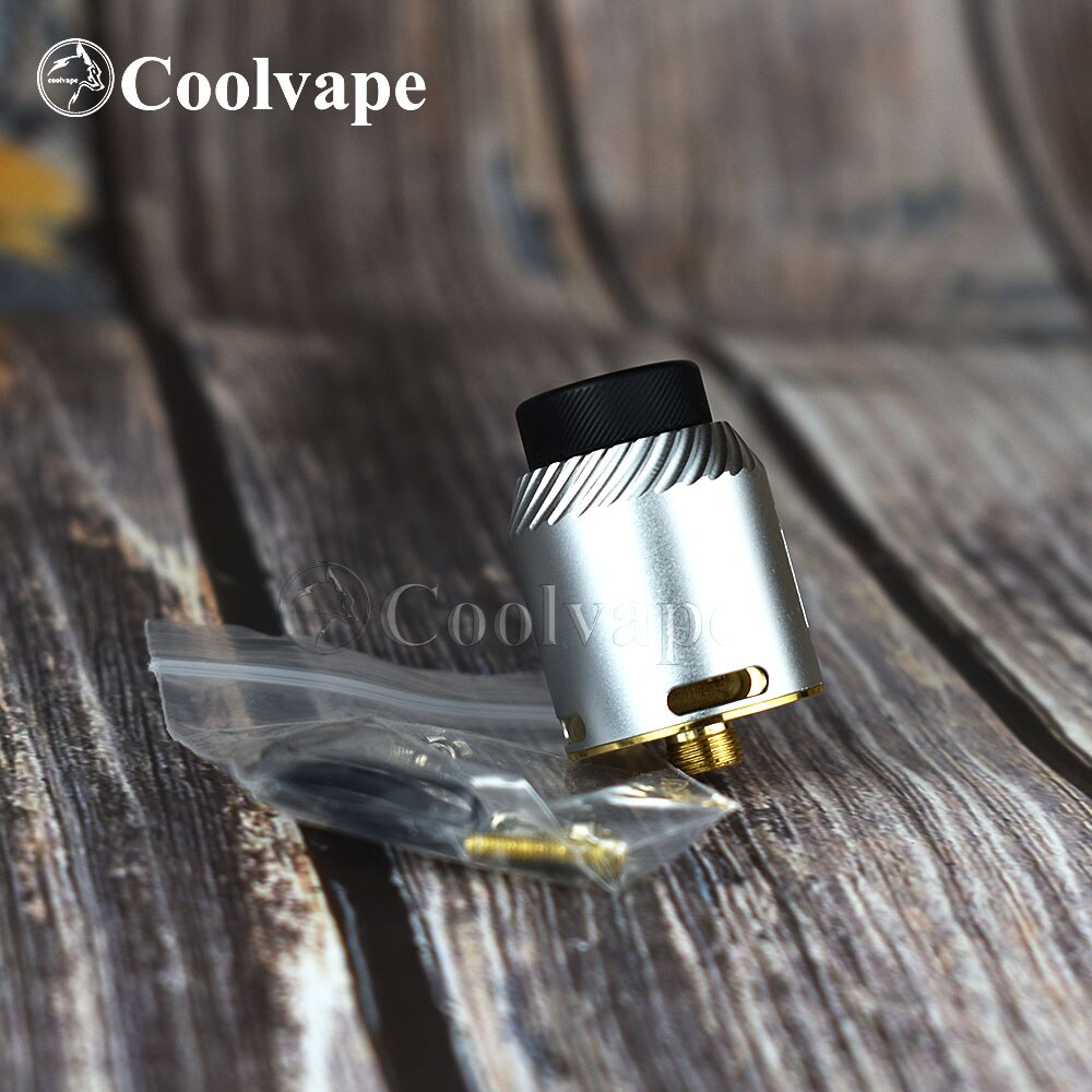 coolvape rda Apocalypse GEN 2 RDA with bf pin rebuildable 24mm Rebuilding Dripping Tank atomizer vs goon RDA: silver / rda-coil-cotton