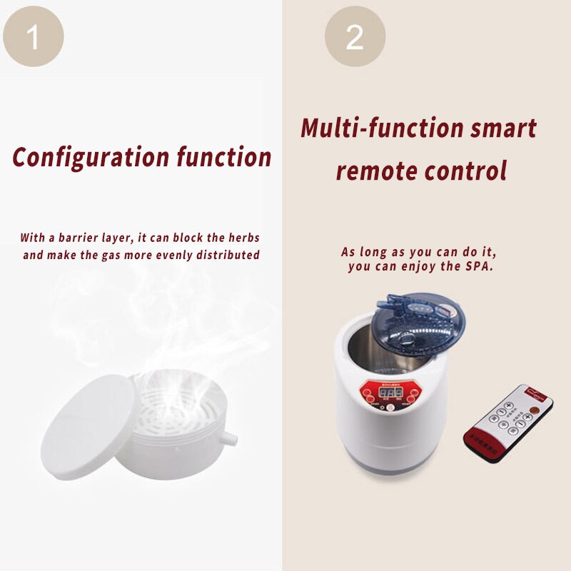 2.0L Sauna Generator For Sauna Spa Tent Body Therapy Home Steamer Therapy Fumigation Machine Suitable For Kitchen