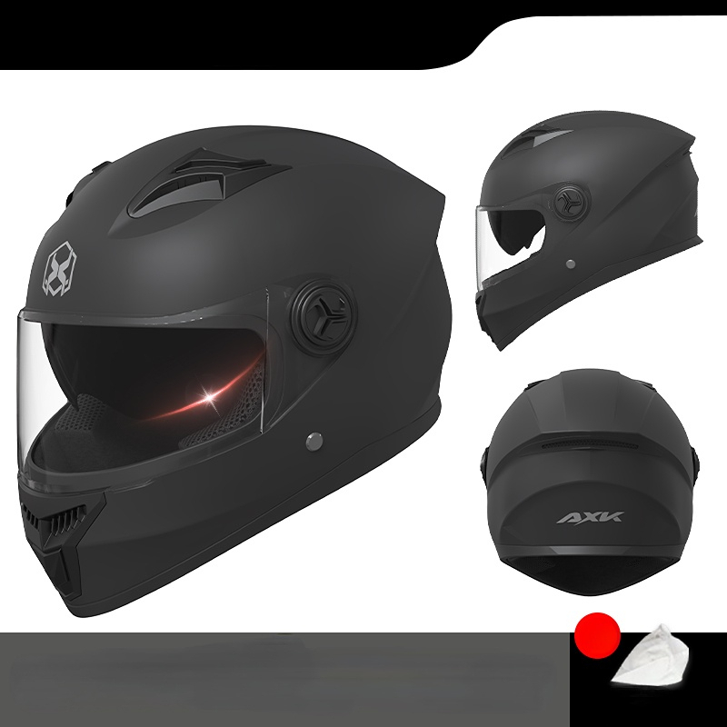 Dubbelvizier Motorhelm Racehelmen Veiligheid Unisex Motorfiets Sporthelm Full Face Winter Warm Met: Army Green