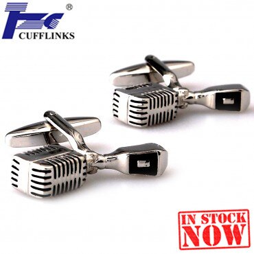 Zwart Micro Manchetknoop Manchetknopen 2 Paar