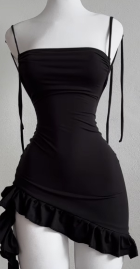 Populaire Europese en Amerikaanse jurk met zomer high-end gevoel Y2K sexy backless vetersluiting pittige meisjes heup knuffelen rok