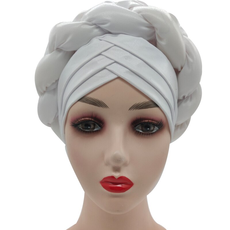 latest aso oke auto gele headtie Already Handmade african Cap Nigerian Wedding Gele women braid turbans Ladies head wraps