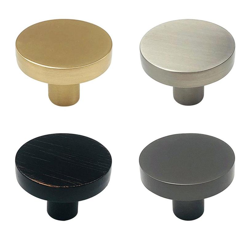 Round Brass Dresser Knobs Drawer Pulls Handles Cabinet Door Knob Handle Antique Rustic Kitchen Hardware Pull