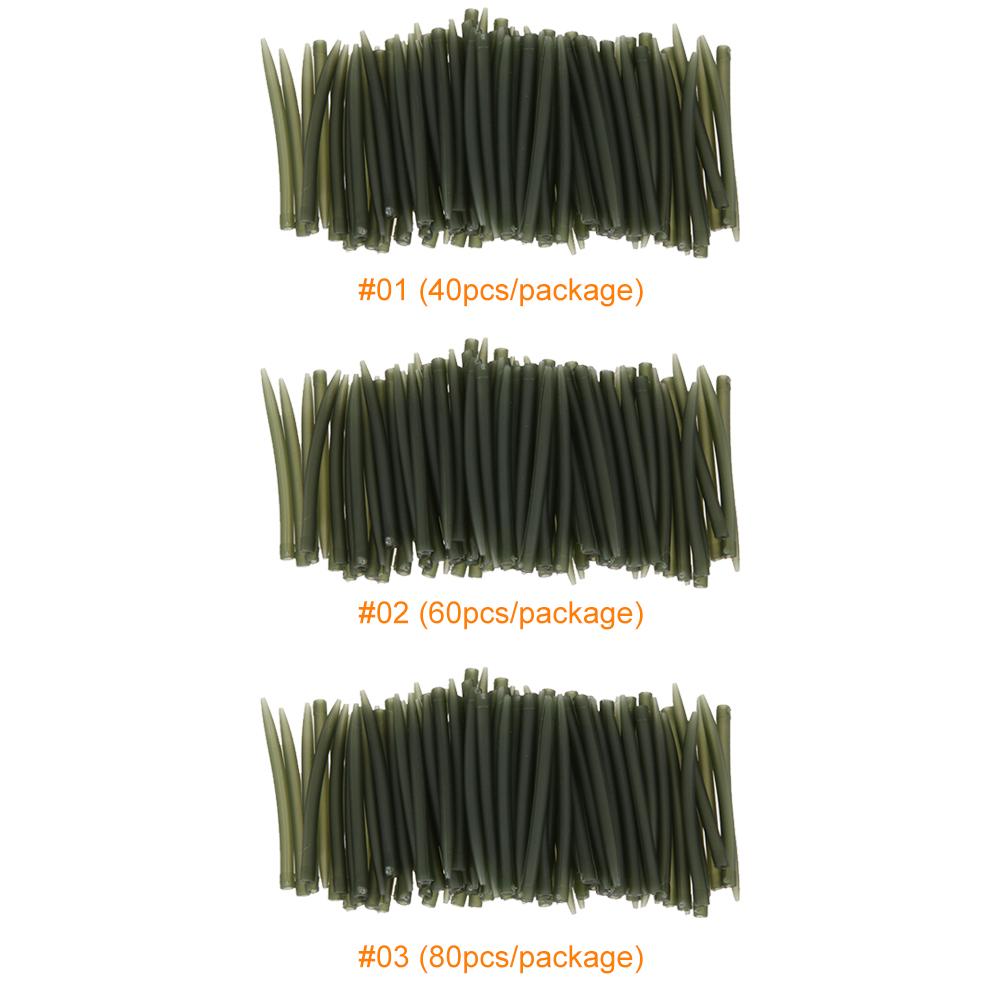 Carp Fishing Hook Sleeve Rubber Tip Tube Positioner Terminal Fishing Tackles Anti Tangle Fishing Accessories