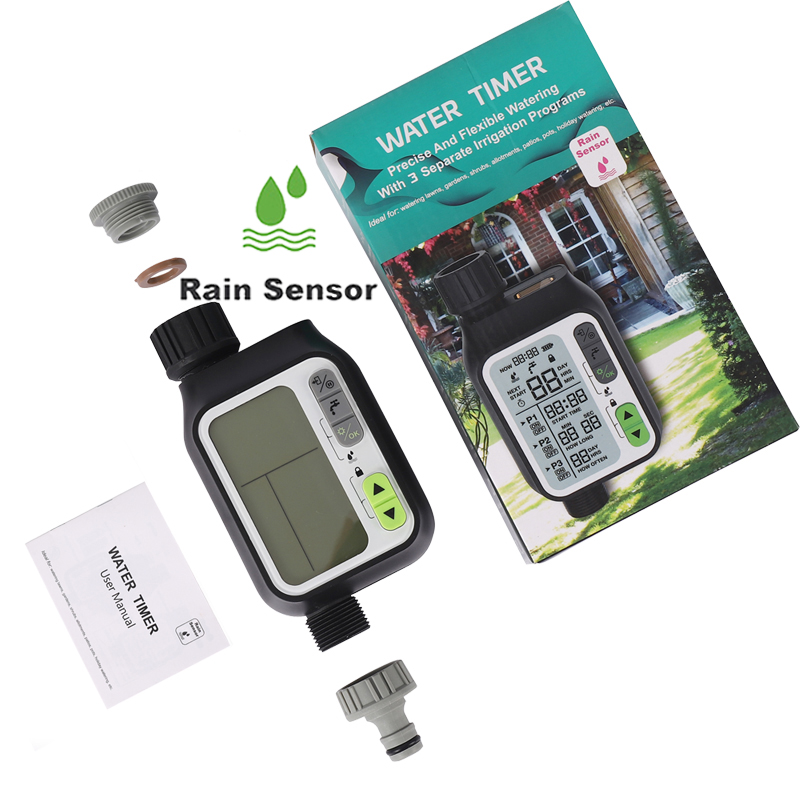 Waterproof Irrigation Timer Rain Sensor Smart Irrigation Controller System Garden Watering Timer: Timer355