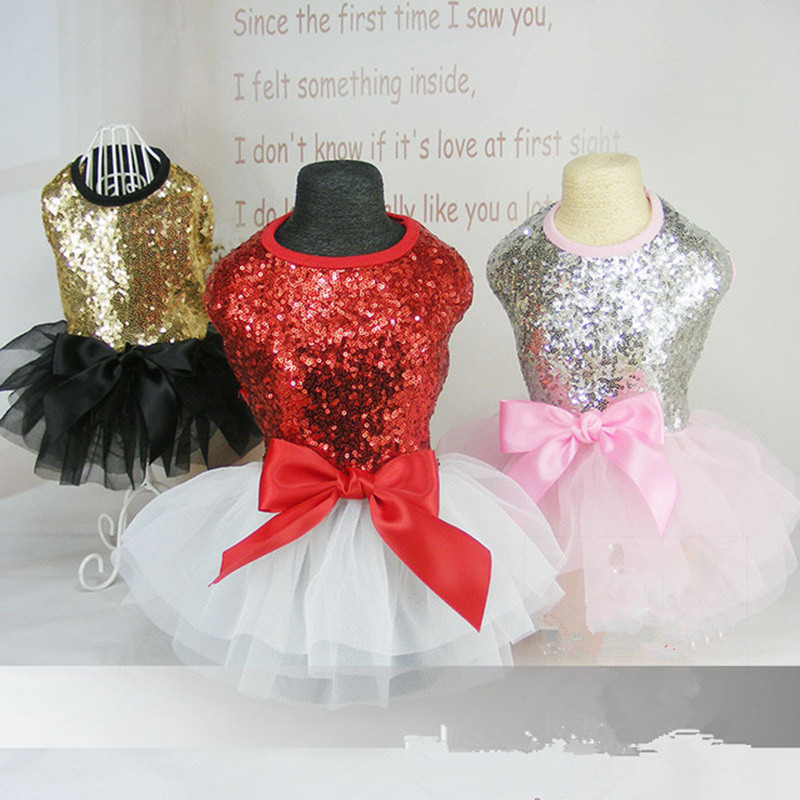 Vestido con lazo para perro y gato, falda con tutú, Princesa de lujo, para de boda, Chihuahua, verano,