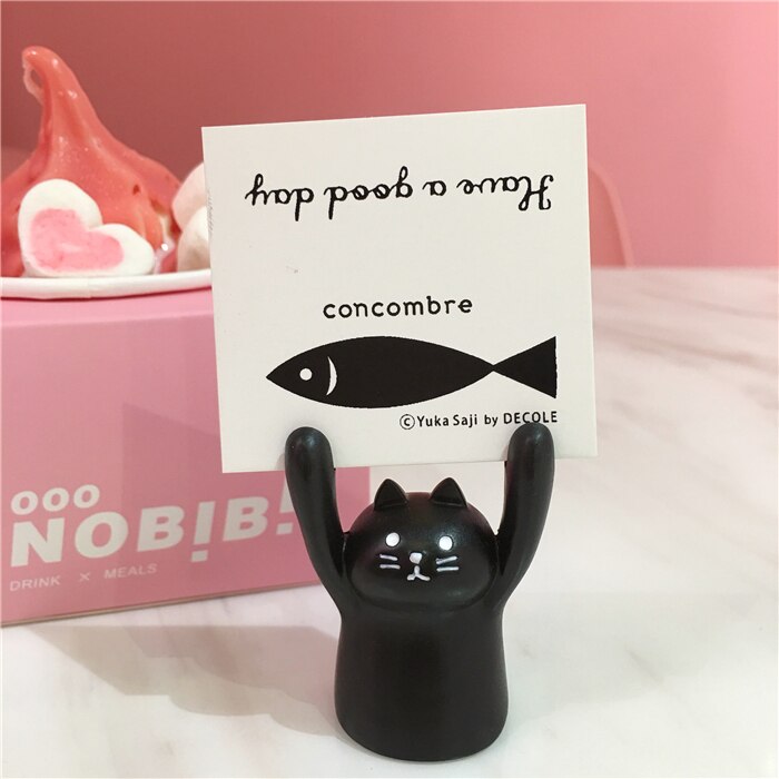 Photo de cochon Panda en forme de grenouille, joli accessoire de décoration, porte-Photo, bureau, école et maison, porte-cartes à clips: cat