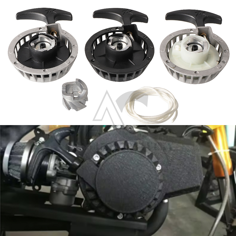 Easy Pull Kickstarter for Mini 49cc Motorcycle Dirt Pocket Bike ATV Quad Pull Start Recoil Starter Parts