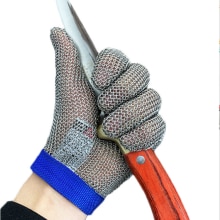 Schutzhandschuh aus Edelstahl 316, Gittergewebe-Handschuh, schnittfest, messerbeständig, Kettenpost-Schutzhandschuh für sterben Arbeiten in der Küche, Metzger