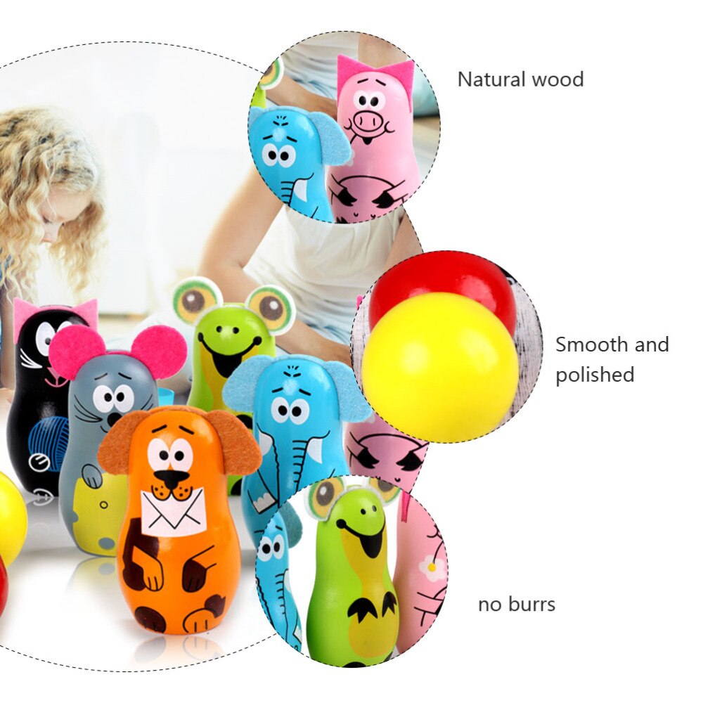 1 Set Durable Safe Funny Children Bowling Balls for School Home