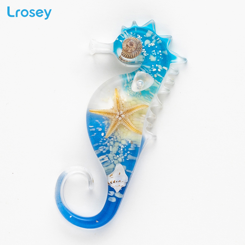 Cartoon Dier Koelkast Magneten Souvenir Natuurlijke Zeester Schelp Diy Home Decoratie Accessoires Hars Koelkast Stickers: Color 1