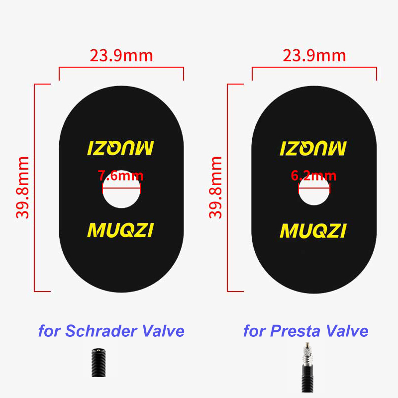 2/5/10pairs Fiets Ventiel Velg Sticker Presta Schrader Ventiel Sticker Weg Mountainbike Band Air Nozzle beschermende Lijm