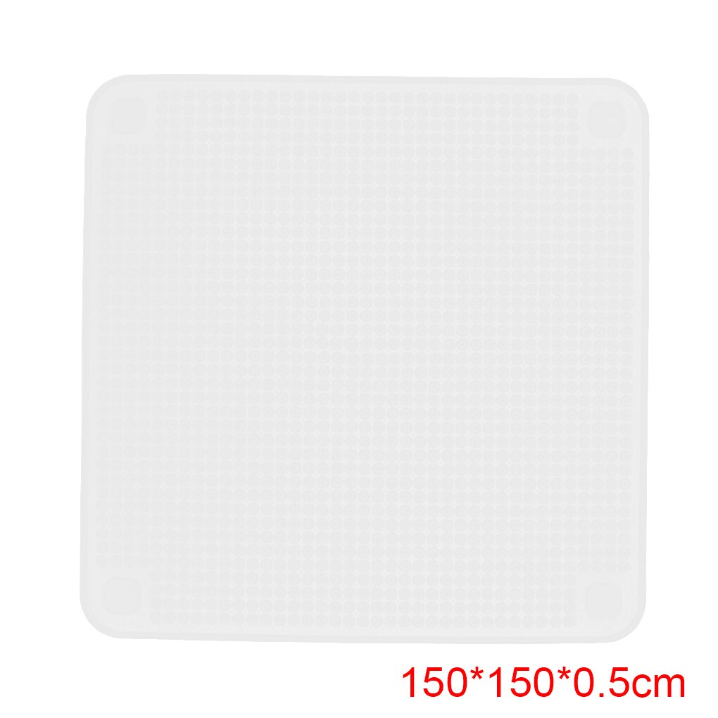 1Pc/4Pcs Fod Grade Keeping Food Fresh Wrap Reusable Super Stick Silicone Food Wraps Seal Vacuum Cover Stretch Lid: 150x150x0.5mm