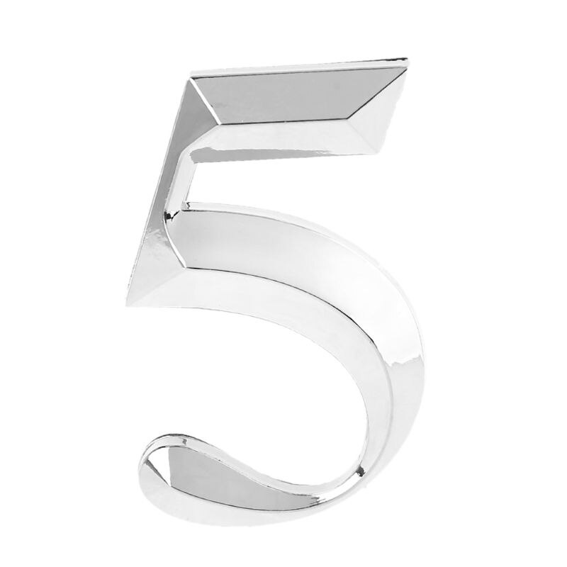 5cm House Numbers 0 to 9 Adhesive Door Stickers Sign for Office Apartment Hotel: 5