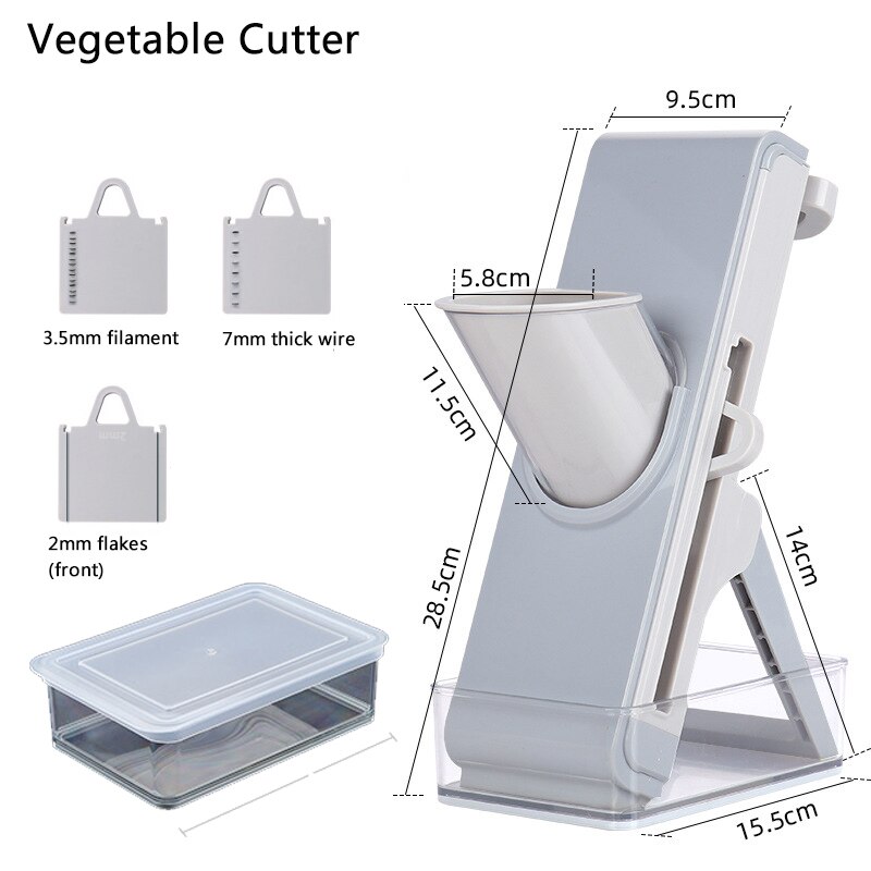 Multifunctional Mandolin Manual Cutter Chopping Safe Slice Vegetable Cutter Paper Shredder Meat Vegetable Cutter Kitchen Gadgets