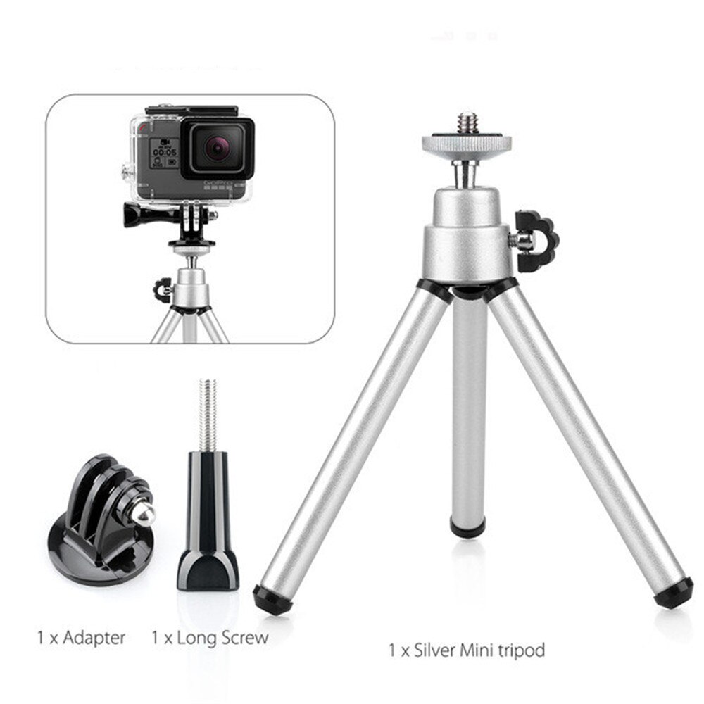 Mini trépieds universels pour téléphone Portable, support de bâton de Selfie pour Gopro Hero SJCAM Xiaomi Yi pour Smartphone: Tripod Adapter Screw