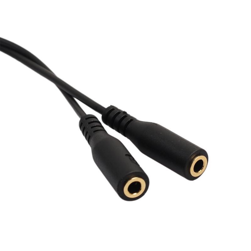 Adaptador transmisor de , conector Jack de 3,5mm para auriculares estéreo, Audio macho a 2 hembra, micrófono TRRS Y Cable divisor