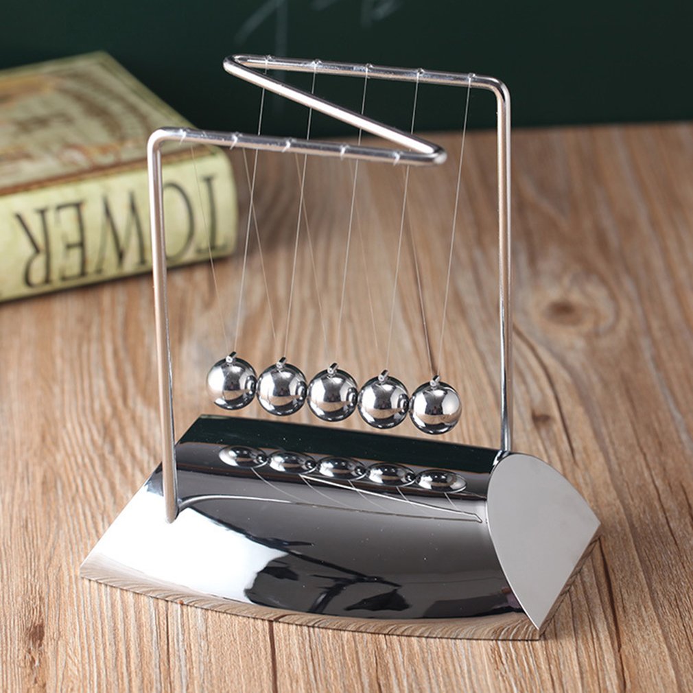 Newton Bureau Tafel Decor Metal Cradle Slinger Ball Natuurkunde Science Pendulum Steel Balance Ball Home Office Decoratie