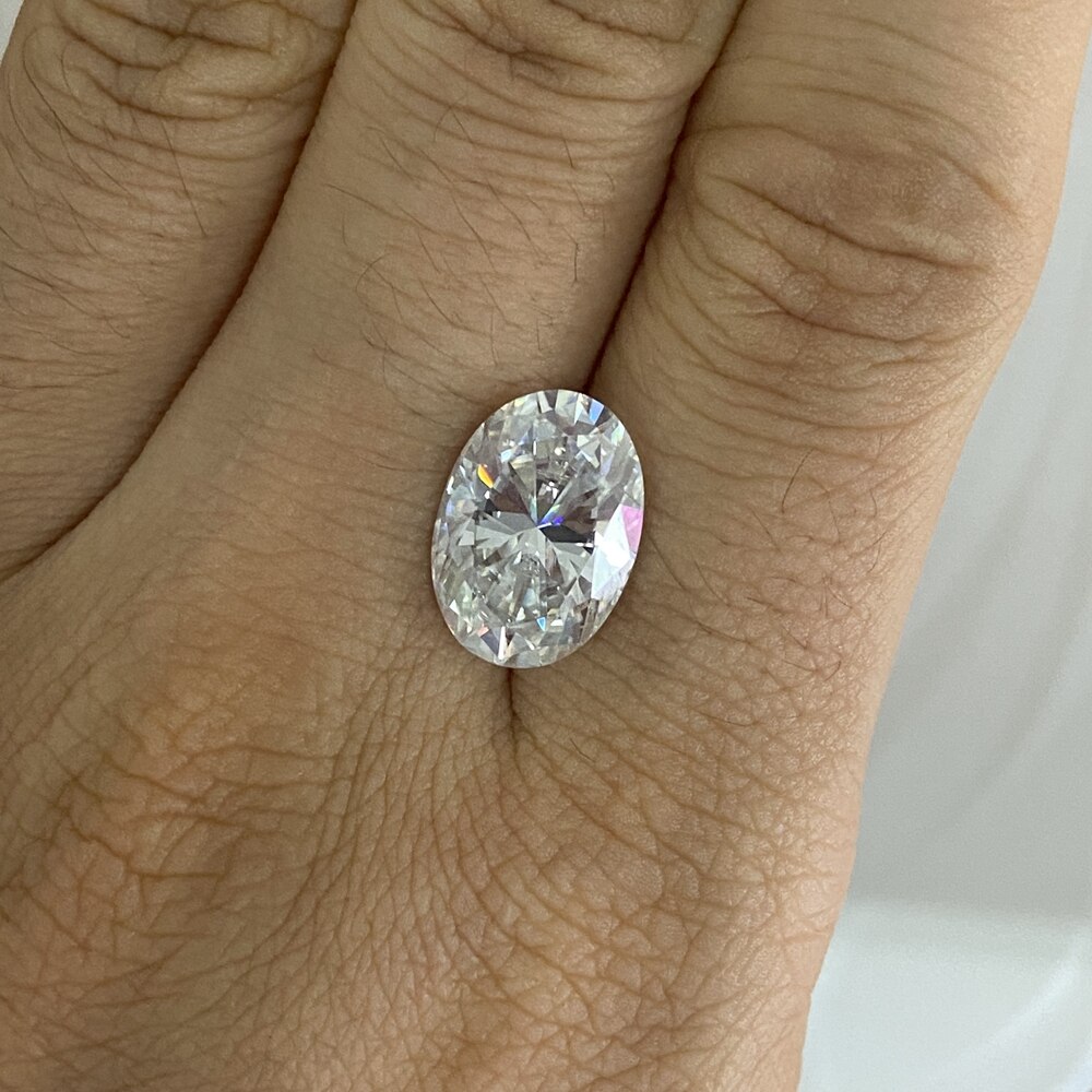 GRA zertifikat ausgezeichnete schneiden moissanite diamant stein Oval 6x4mm 0,5 ct D VVS verlieren moissanite stein für Ring, der