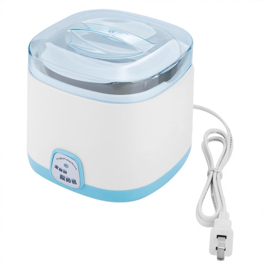 Vergister Huishoudelijke Elektrische Automatische DIY Yoghurt Machine Maker Rvs Inner Container 220 V Kaas Maker: Blauw