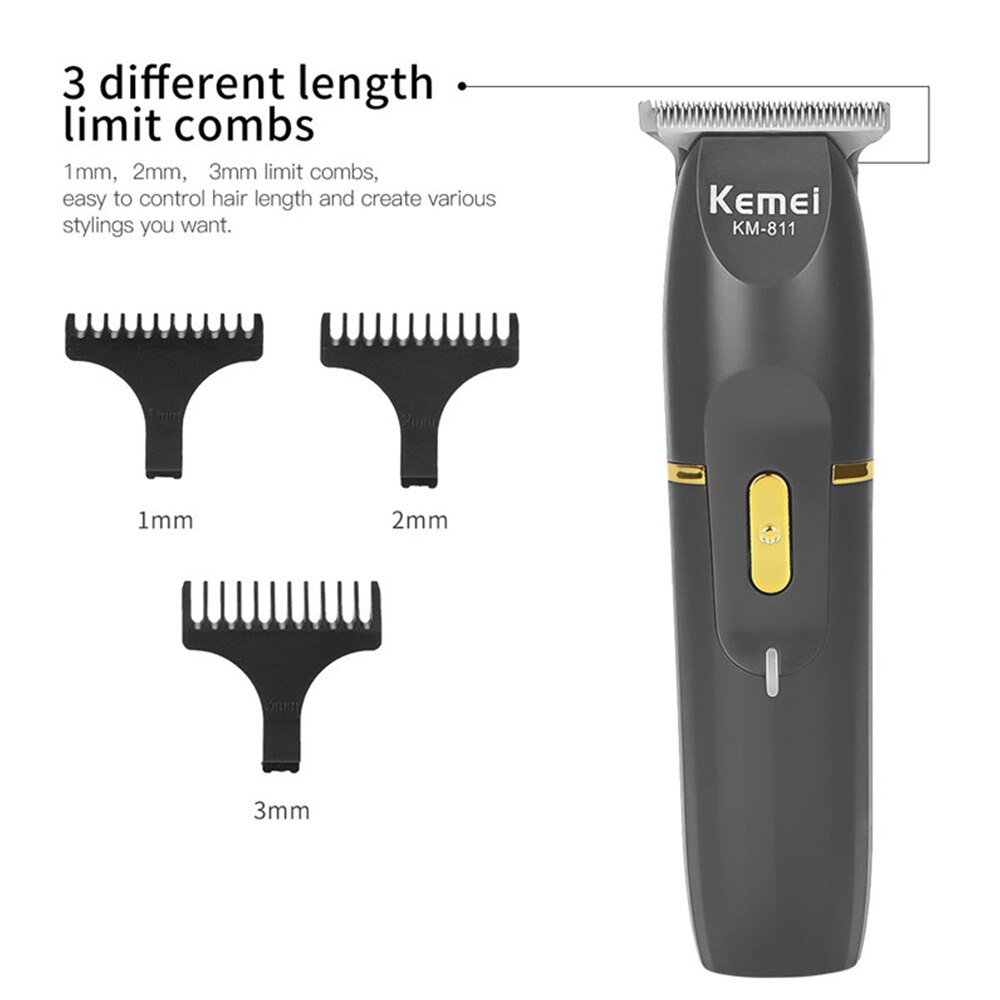 kemei Cordless Hair Clipper Trimmer Electric Hair Cutter Machine Shaving Hair Cutting Beard Trimmer cortapelos
