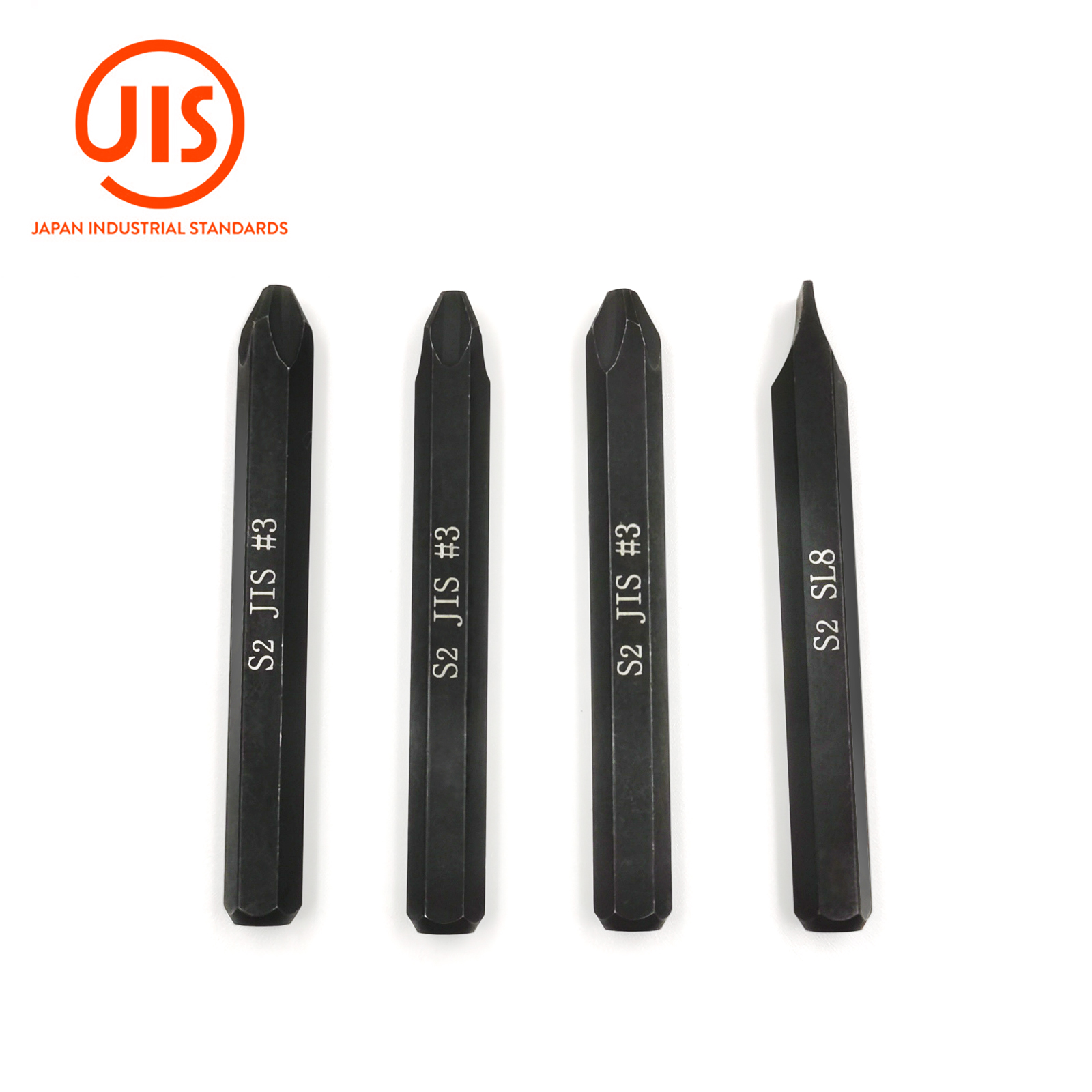 JIS Impact Screwdriver Bits For Impact Driver, 5/16" Hex Shank, S2 Alloy Steel,75mm Long- Ideal for Japanese motorcycle & Car: Red