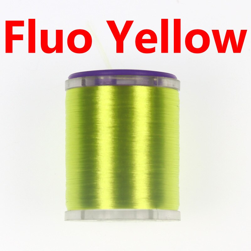Wifreo 75D Fijne Hoge Treksterkte Vliegbindset Draad Met Standaard Spoel Spool Waxed Koppelverkoop Draad Voor Nimf Droog Natte Vliegen: Fluro Yellow