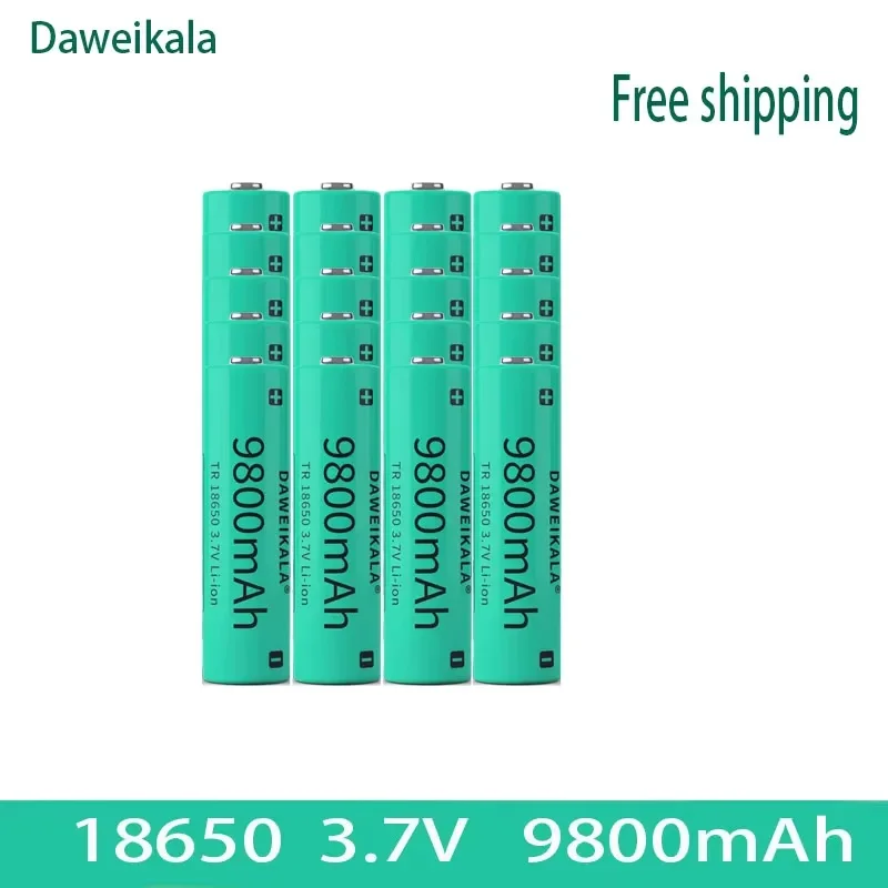 18650 3.7v 9800 mah ladattava akku taskulampun taskulampun ajovalaisimen litiumioniakulle: Muut