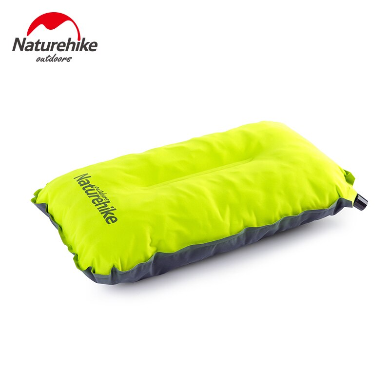 Naturehike Camping Kussen Lucht Kussen Ultralight Draagbare Opblaasbaar Kussen Hoofdsteun Kussen Vliegtuig Nekkussen Reizen Kussens: Green
