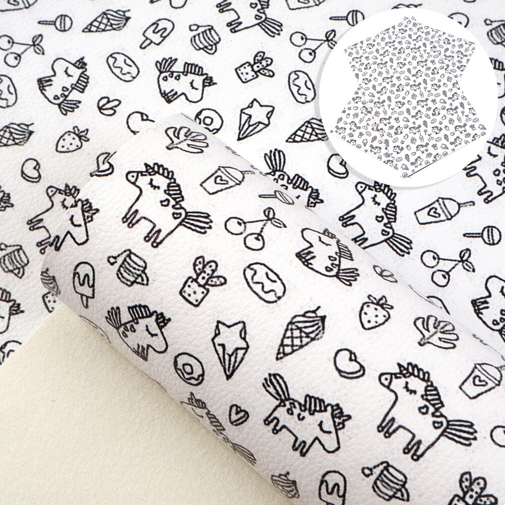 20*33cm Ordinary Faux Synthetic Leather Fabric For Bows Leather Crafts DIY Handmade Material,1Yc7788: 1082599036