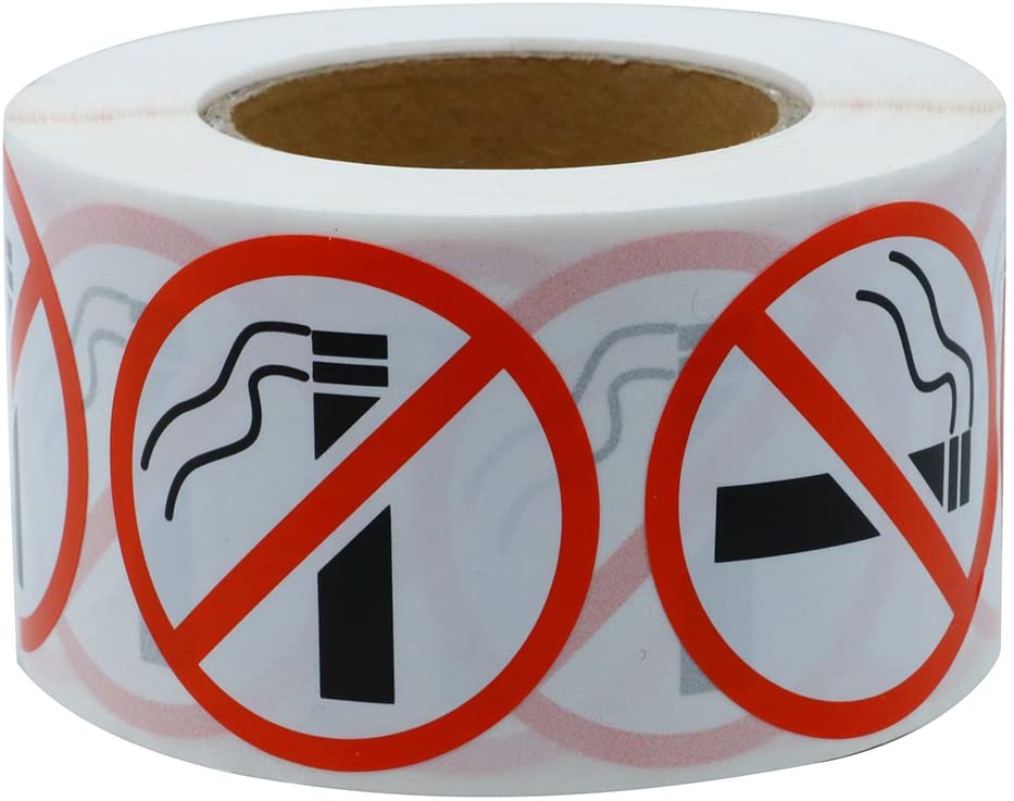 Warning Stickers Round Circle Teacher Labels