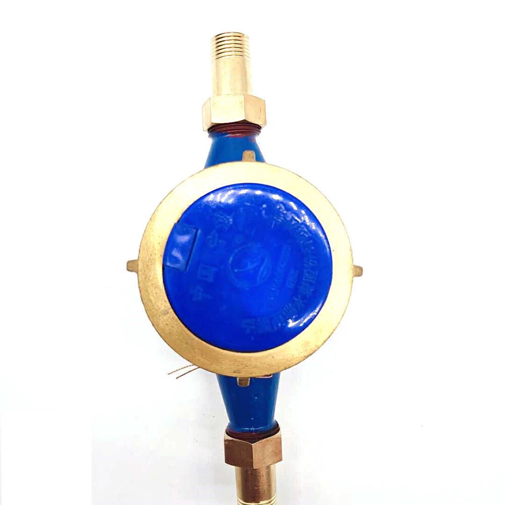 15mm Unidirectional Flow Measure Cold Water Meter Garden Digital Display Rotary Wing Counter Easy Install High Sensitivity Tape