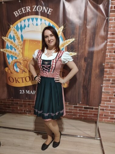 Disfraz tradicional de Oktoberfest para mujeres adultas de S-6XL, uniforme de cerveza para chicas, vestido de criada bávaro alemán
