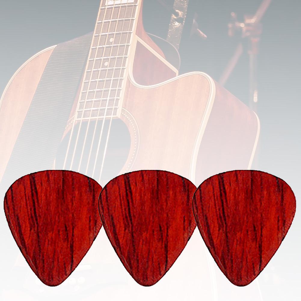 3 stuks houten gitaar, bas, ukelele, plectrums, muziekinstrument accessoires