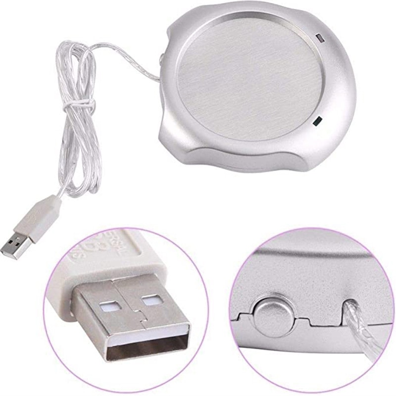 Draagbare Desktop Usb Thee Melk Koffie Kop Mok Warmer Heater Pad Elektrische Drinken Usb Isolatie Heater Coaster Home Office Accessor