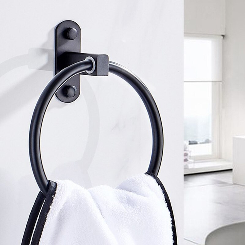 Wc Ronde Handdoek Ring Opslag Houder Badkamer Accessoires Wandmontage Moderne Roestvrijstalen Keuken Rail Opknoping Anti Roest