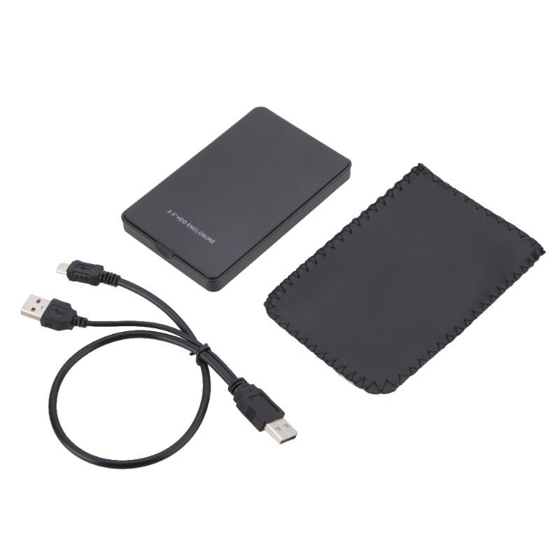 2.5 inch Usb 2.0 IDE External Hard Drive Enclosure Case Portable USB2.0 Hard Disk Box Hdd Enclosure Case for PC Laptop Computer