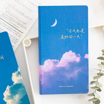 Fly To The Sky Hardcover Daily Weekly Planner Book Portable 2022 Undated Agenda Scheduler Notebook: C