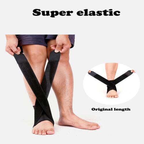 Luva De Compressão ajustável Sports Elastic Ankle Brace Suporte Envoltório Protetor Bandagem Basquete Futebol Bandagem de Compressão