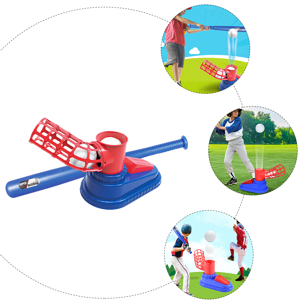 1 Set Van Baseball Launcher Baseball Beoefenen Honkbalknuppel Voor Kids Outdoor