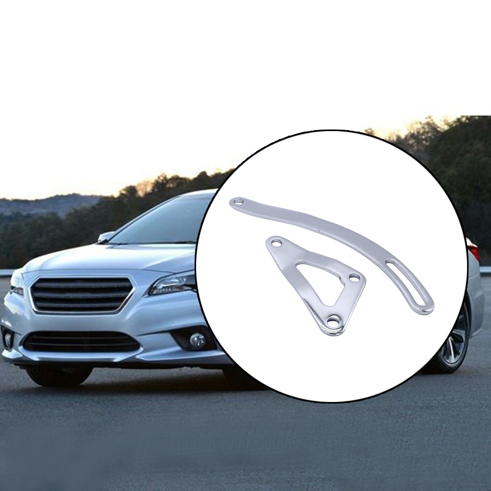 9457 Alternator Bracket Set Polished Metal Generator Mount for Big Block 383 440 Alternator Parts