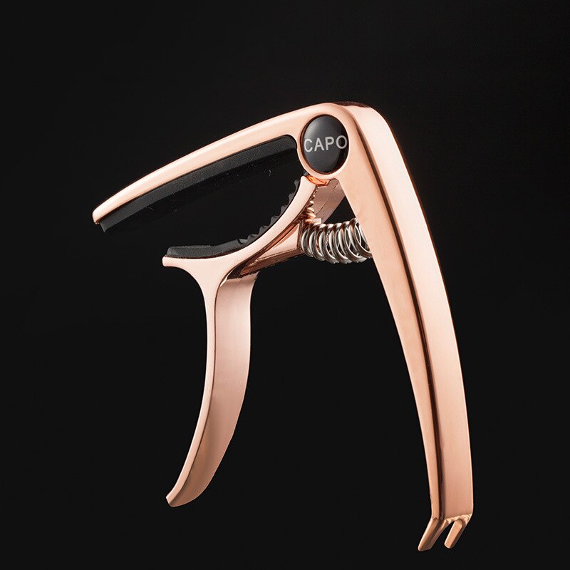 Capodastre de guitare électrique acoustique en métal de , accessoire en alliage de Zinc, mandoline, Ukulele: Rose gold