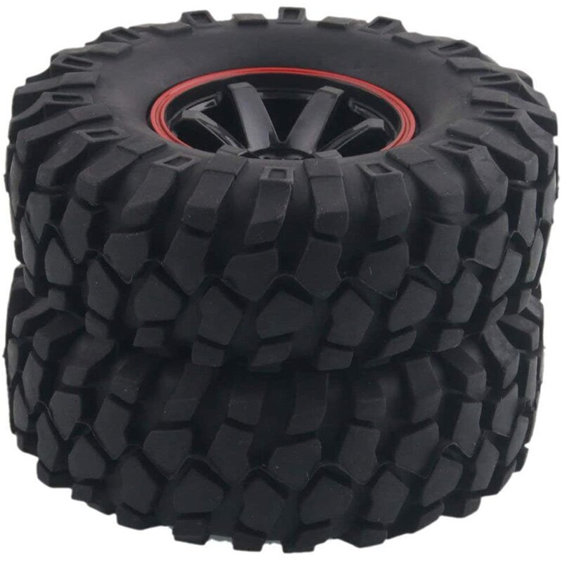 RC autobanden, 4 stks/set rubberen band banden & plastic naven velgen accessoires voor 1/8 rc vrachtwagen auto RC autobanden, 4 stks/set rubberen band banden & plastic naven velgen accessoires voor 1/8 rc vrachtwagen auto