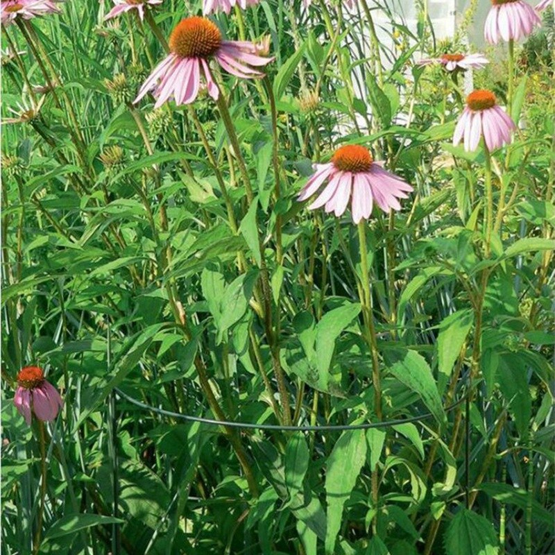 2PCS Semicircular Green Plant Ground Flower Stand Simple Support Flower Shelf Hydrangea Support Frame