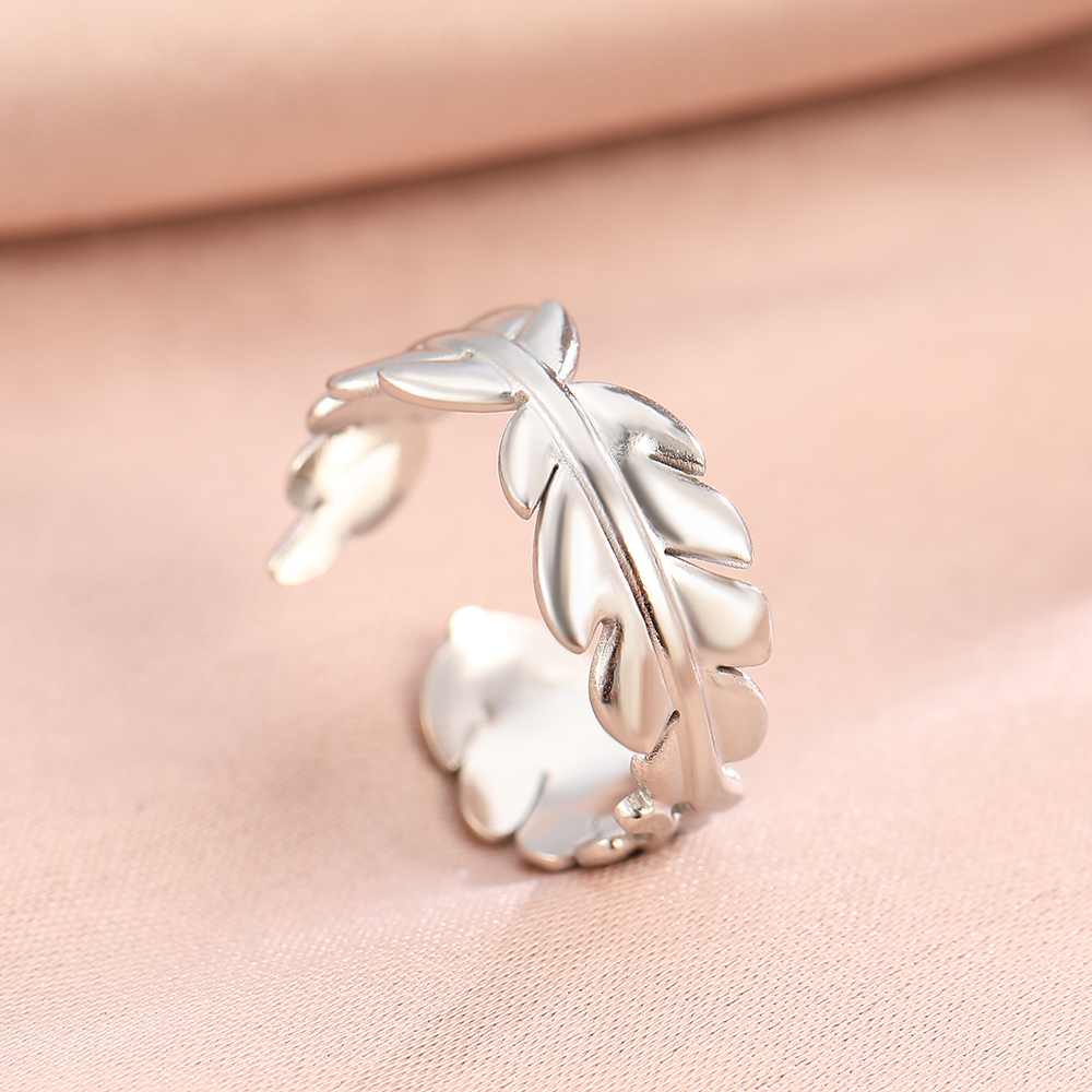 Anillos de acero inoxidable bohemio geométrico abierto ajustable anillo ancho Vintage anillo fino para mujer joyería de aniversario: Negro