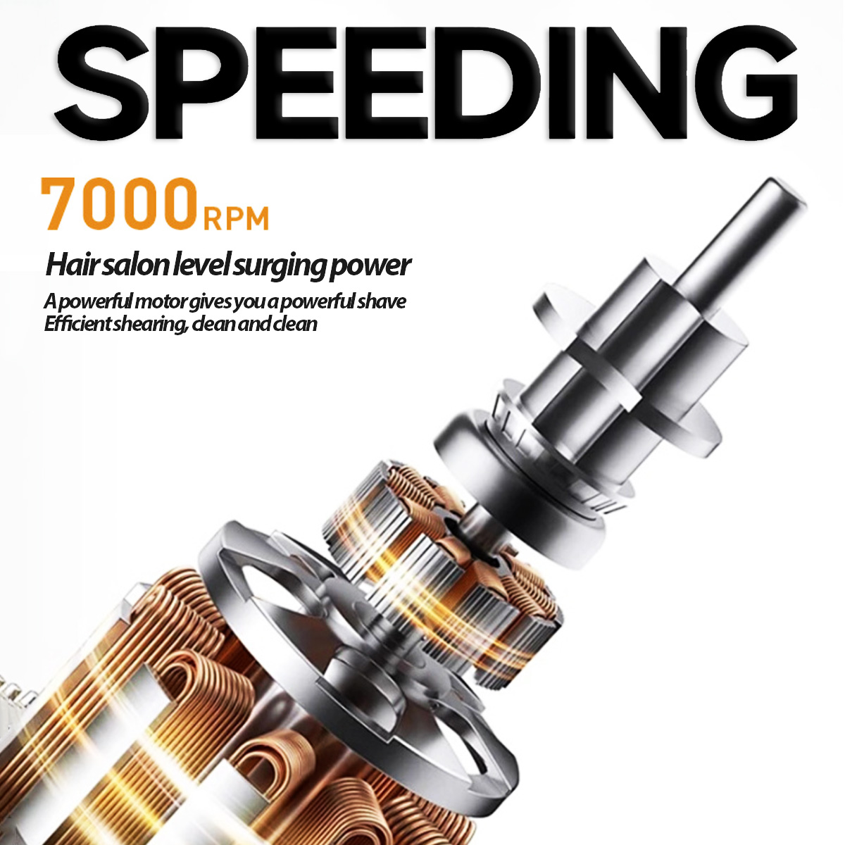 HJP D10 7000 rpm 1800 mAh Professionele heren Tondeuse 0 Afstand DLC Blade Hoge Snelheid Geluidsarme Tondeuse voor Kapper