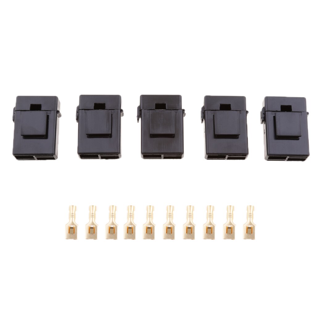 5PCS Car Blade Fuse Box Block Relay Holder ATC Black For Auto Marine Boat