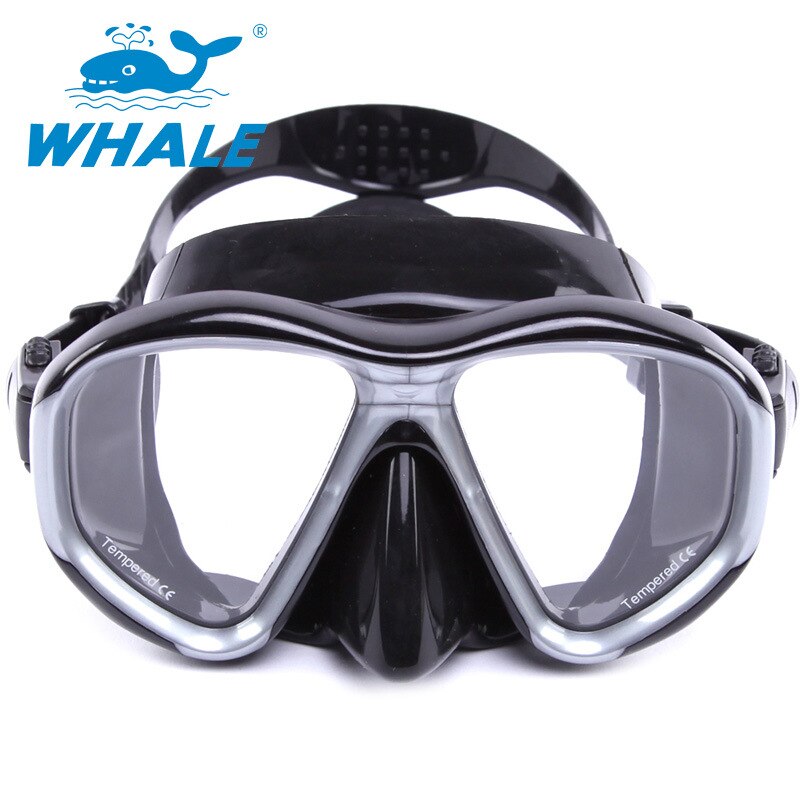 WHALE Diving Mask - Tempered Glass Lens - Silicone Strap & Gasket - Scuba & Spearfishing Gear: Diving Masks 2