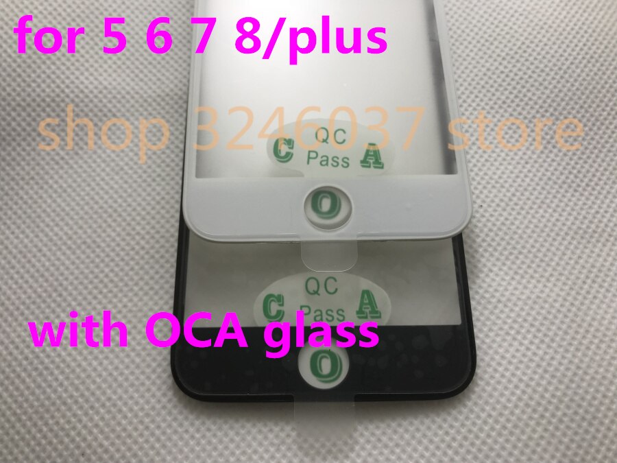 Original Kaltpressung LCD Vordere Glas Lünette Rahmen OCA Film Montage Für iPhone 7 7G plus 8 8plus plus 5 5s 5c Renovieren